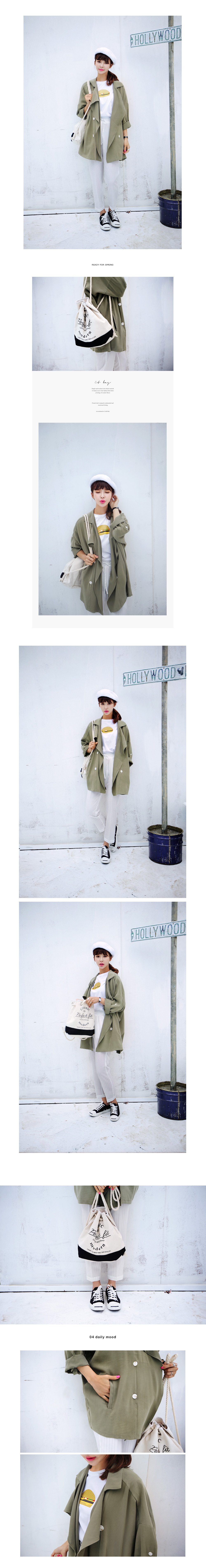 ハンバーガープリントアンバランスTシャツ・全4色 | DHOLIC | 詳細画像4