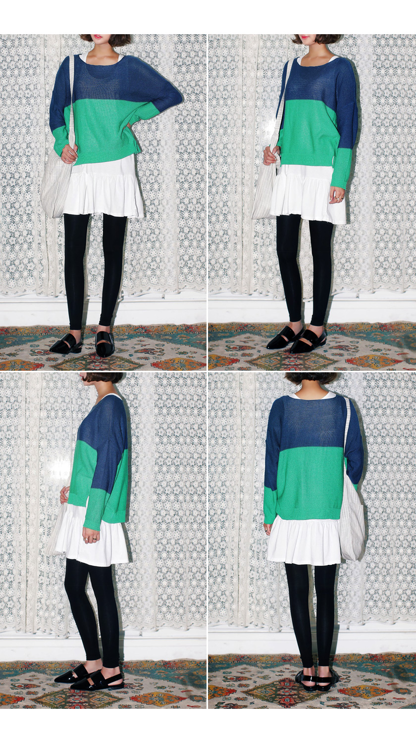 配色シースルーサマーニット・全4色 | DHOLIC | 詳細画像6