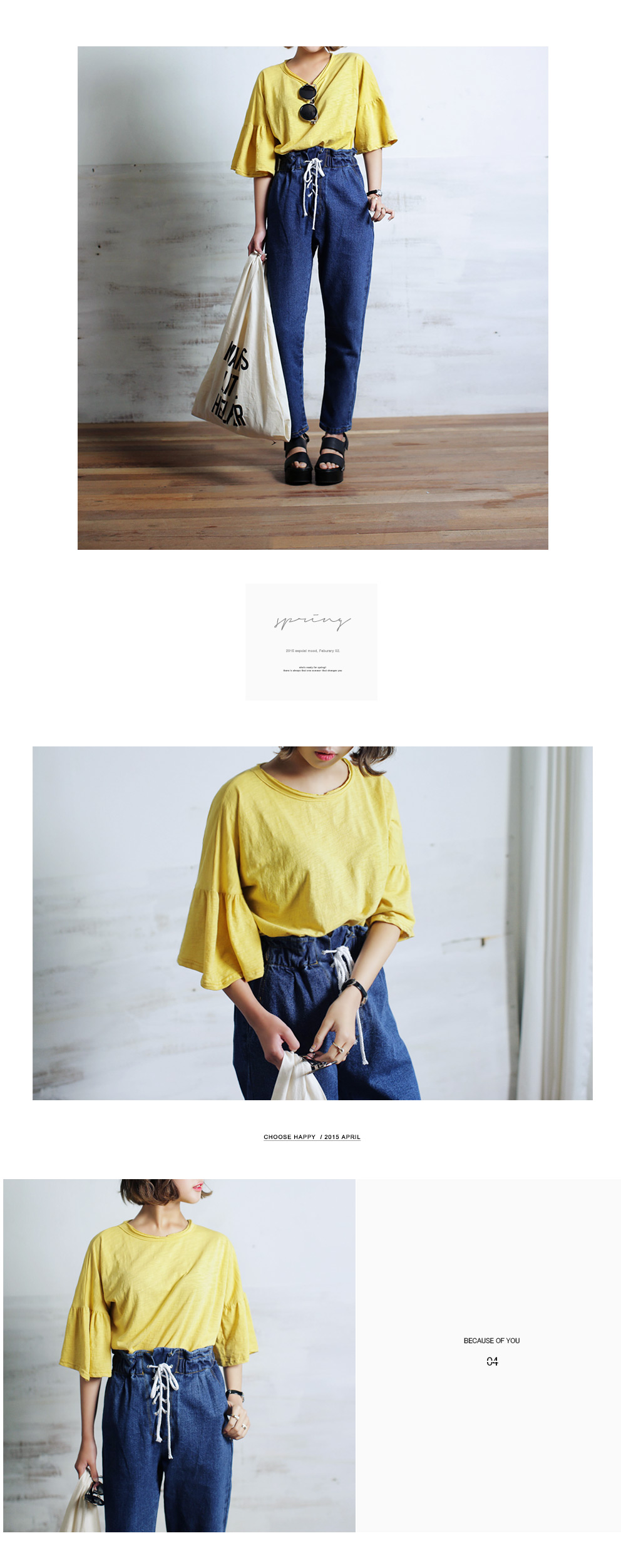 フレアスリーブルーズフィットTシャツ・全5色 | DHOLIC | 詳細画像2