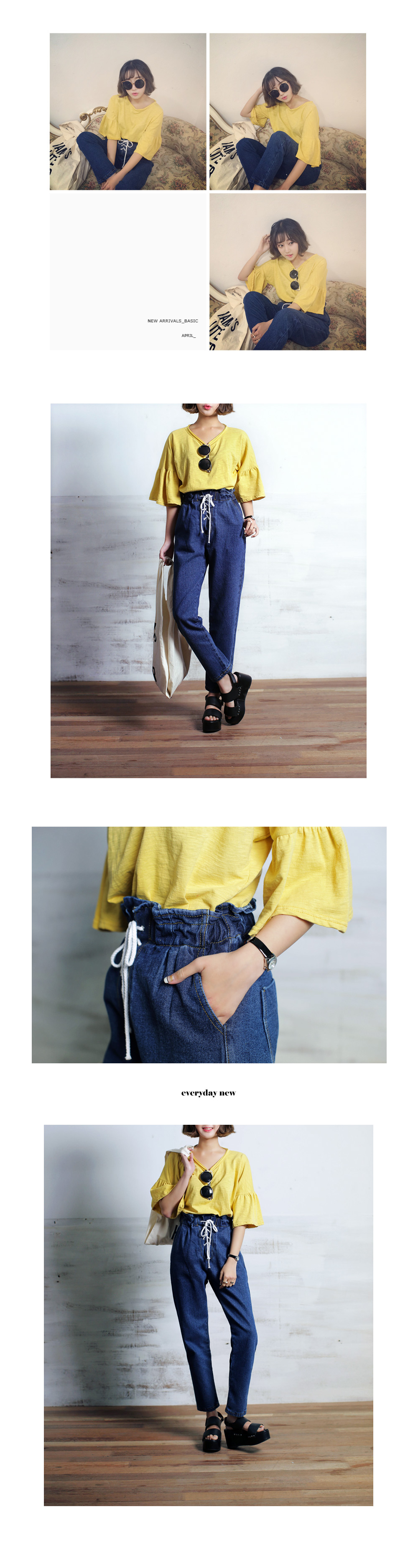 フレアスリーブルーズフィットTシャツ・全5色 | DHOLIC | 詳細画像8