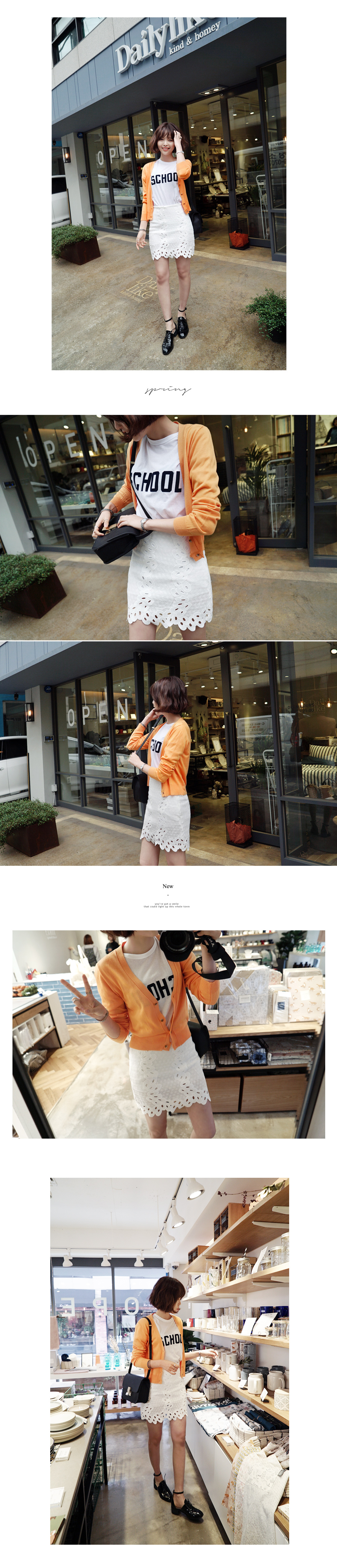 SCHOOLロゴ半袖Tシャツ・全4色 | DHOLIC | 詳細画像11