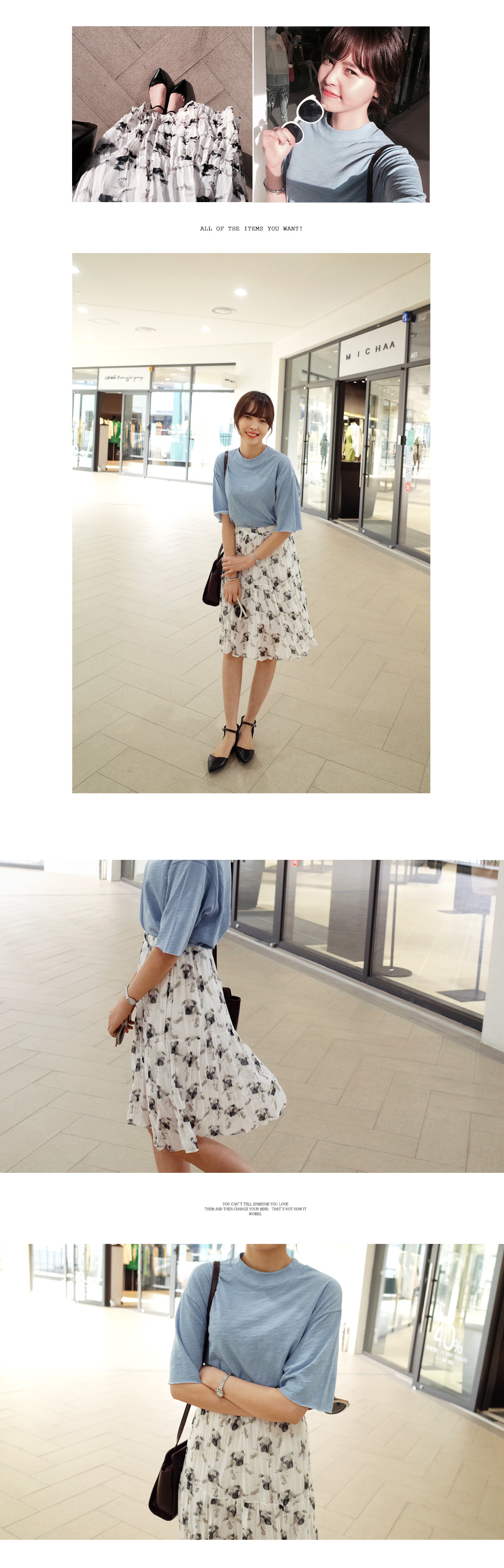 ラフカットクロップドルーズフィットTシャツ・全5色 | DHOLIC | 詳細画像2