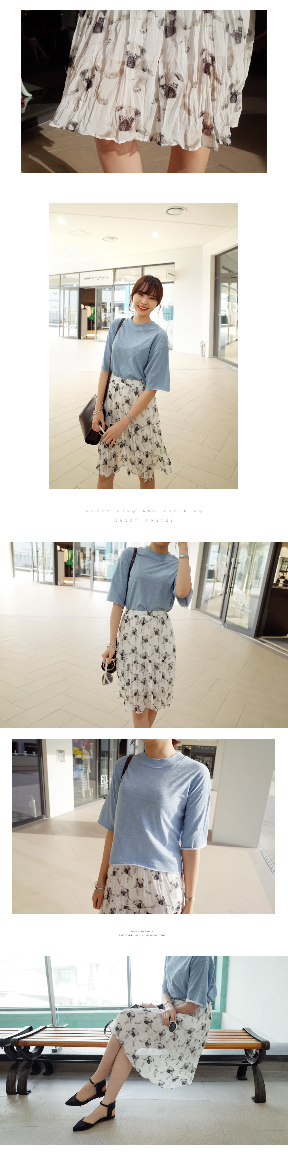 ラフカットクロップドルーズフィットTシャツ・全5色 | DHOLIC | 詳細画像6