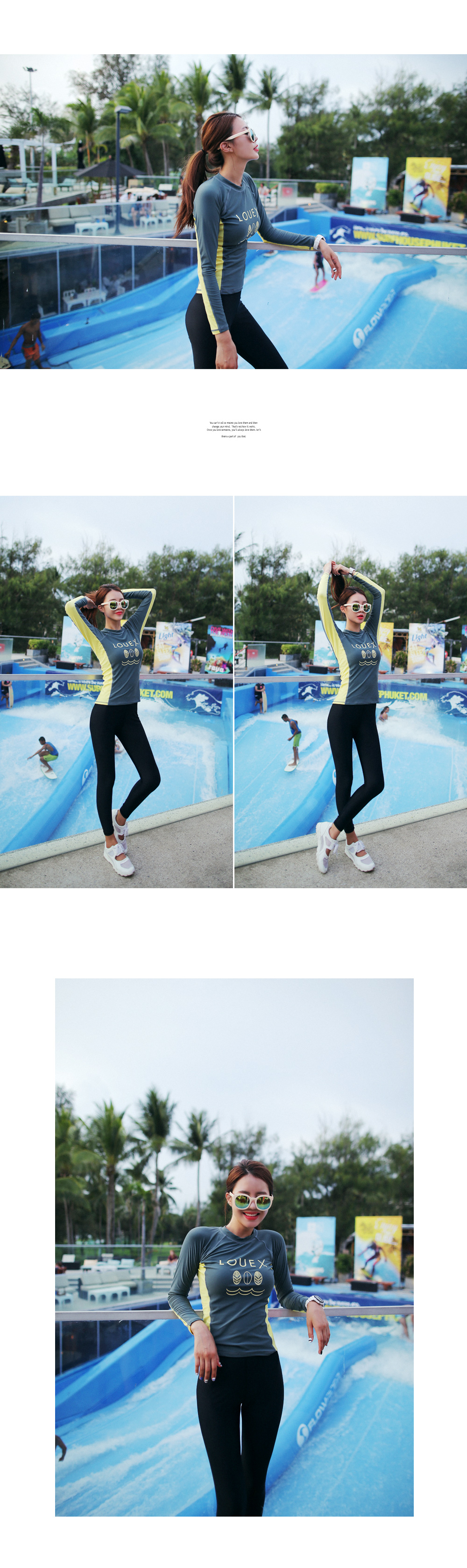 UPF50＋LOUEXロゴラッシュガード・全4色 | DHOLIC | 詳細画像13