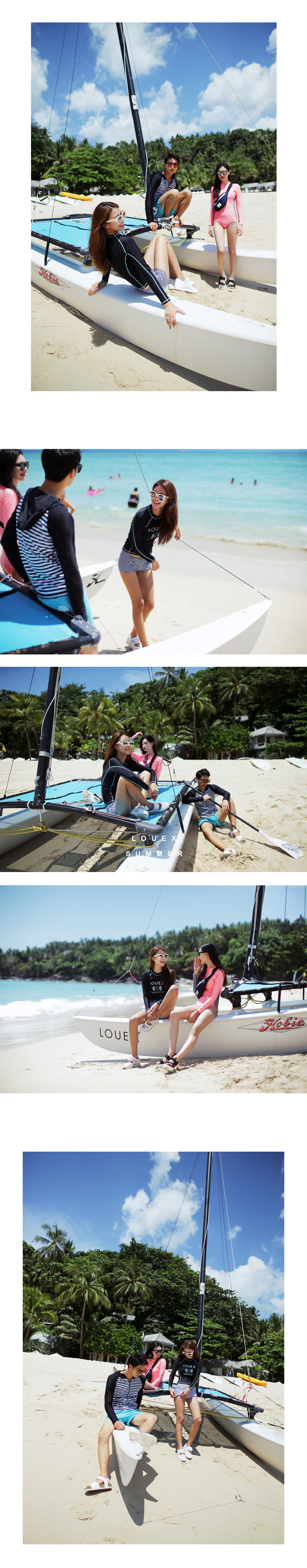 UPF50＋LOUEXロゴラッシュガード・全4色 | DHOLIC | 詳細画像7