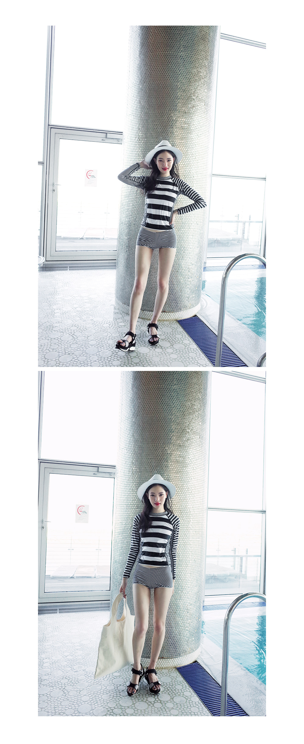 UPF50+総ボーダーラッシュガード・全3色 | DHOLIC | 詳細画像11