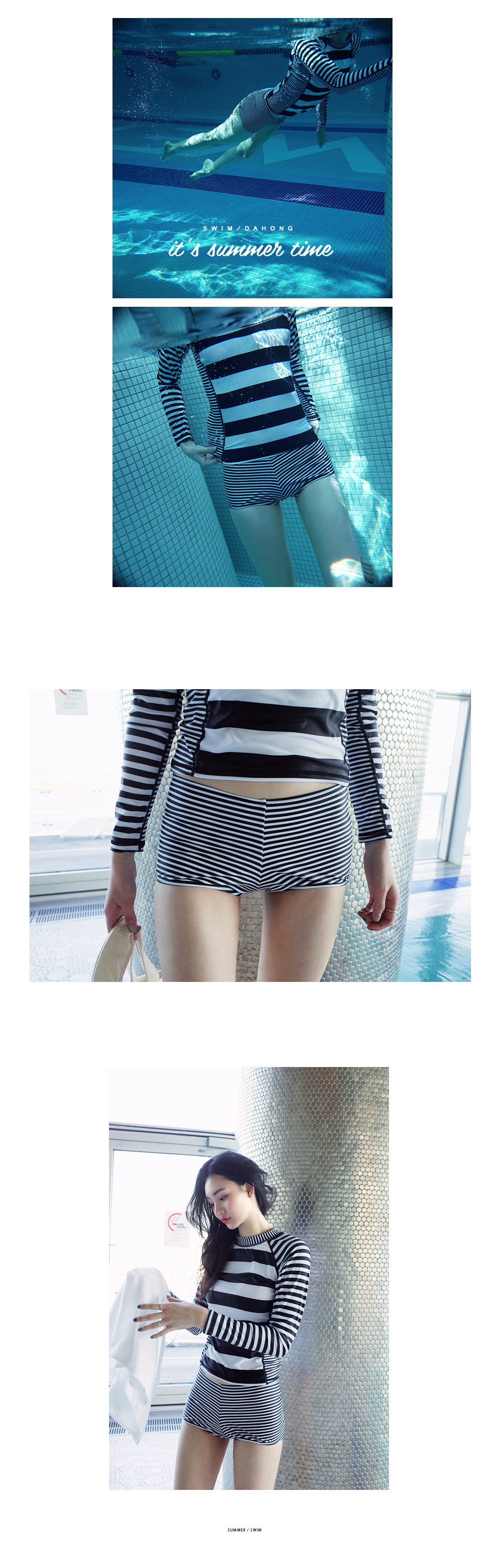 UPF50+総ボーダーラッシュガード・全3色 | DHOLIC | 詳細画像13