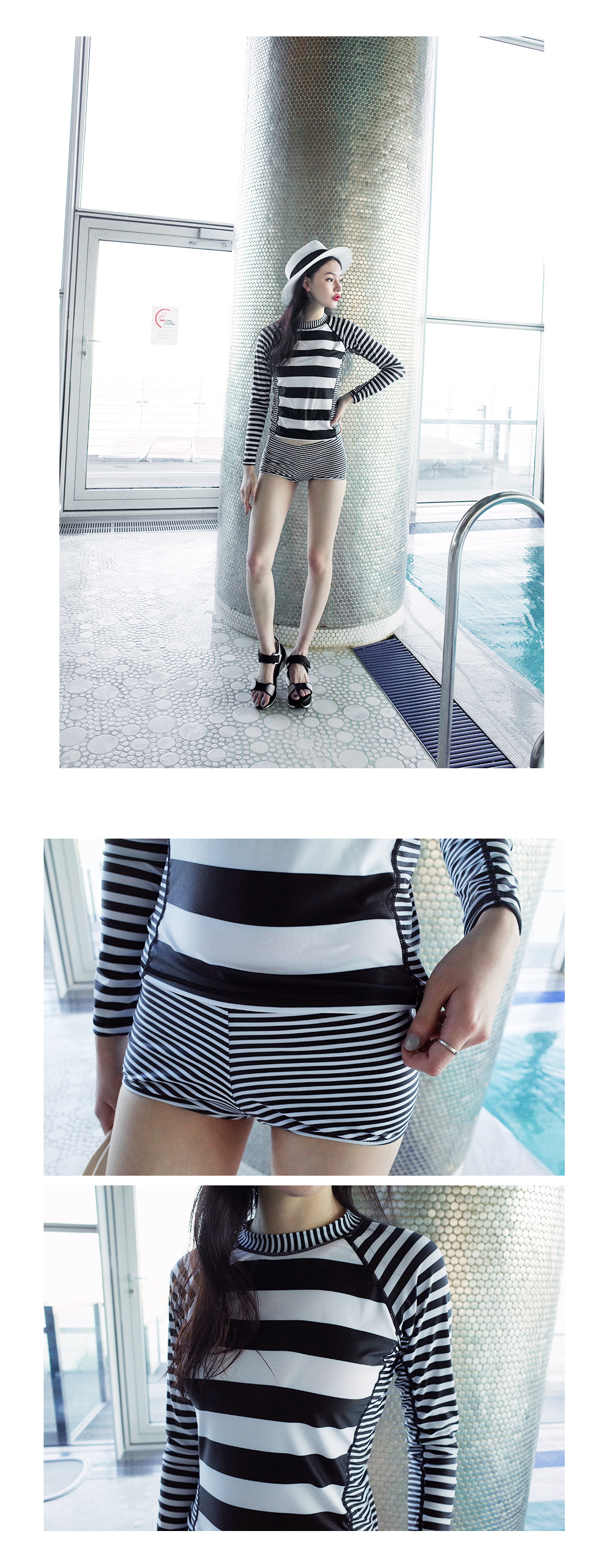 UPF50+総ボーダーラッシュガード・全3色 | DHOLIC | 詳細画像14