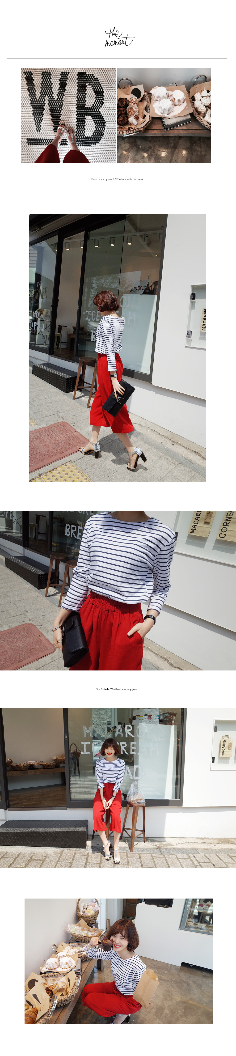 ソフトカラーボーダーTシャツ・全4色 | DHOLIC | 詳細画像2