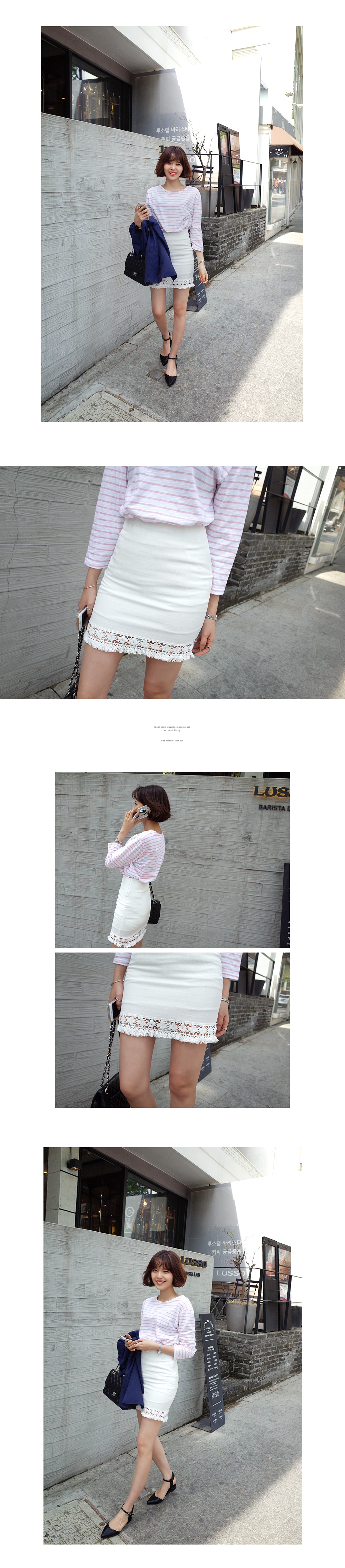 ソフトカラーボーダーTシャツ・全4色 | DHOLIC | 詳細画像9