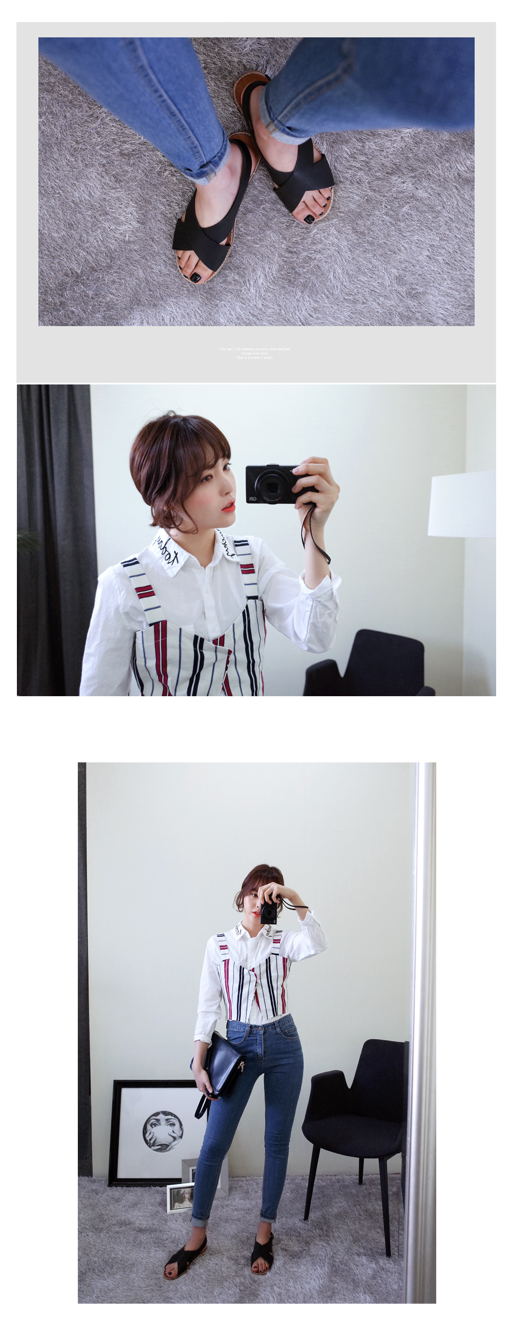 <font color=red><b>●●雑誌mina9月号/CHOKi CHOKi GiRLS8月号掲載●●</b></font>サイドファスナーストライプビスチェ・全2色 | DHOLIC | 詳細画像7