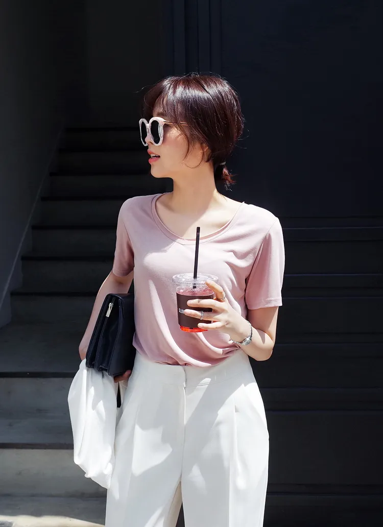 ピグメントカラールーズフィットTシャツ・全5色 | DHOLIC | 詳細画像1