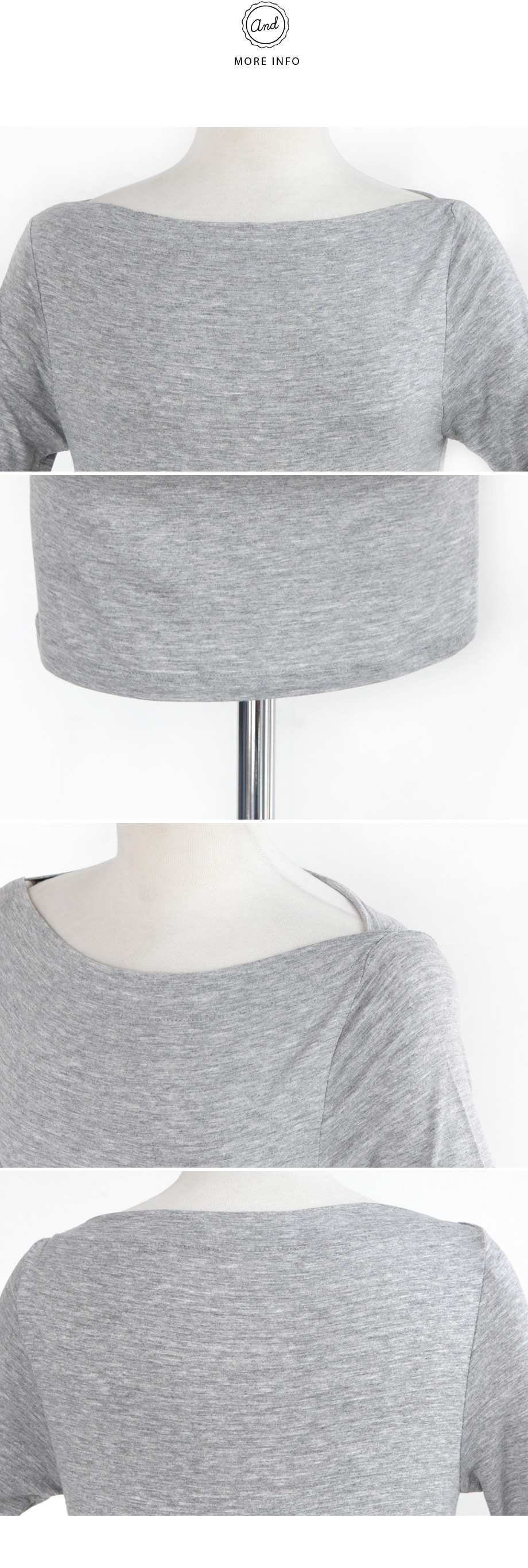 バーンアウトボートネックTシャツ・全4色 | DHOLIC | 詳細画像7