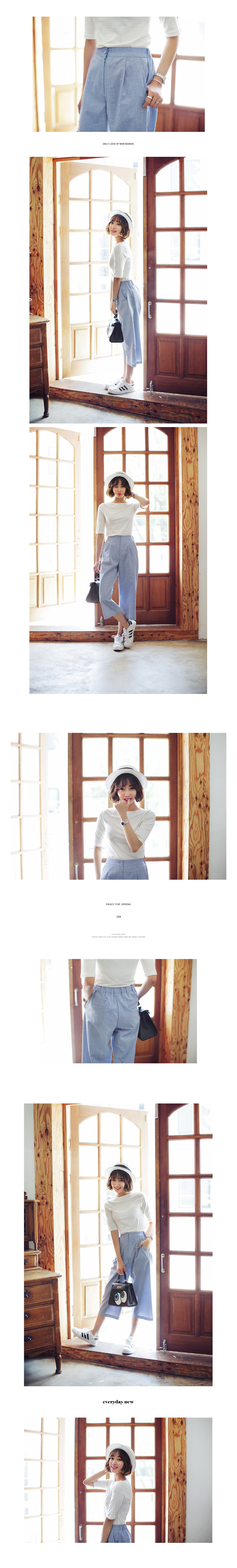 バーンアウトボートネックTシャツ・全4色 | DHOLIC | 詳細画像5