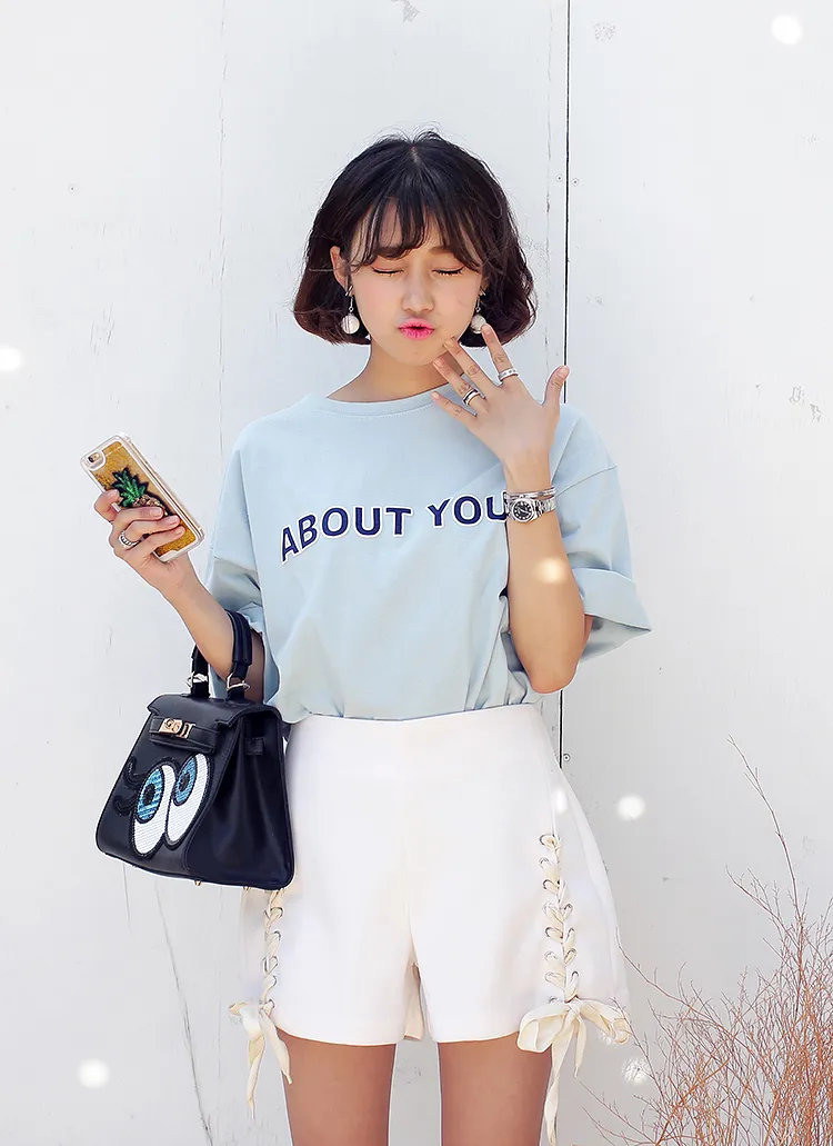 ABOUT YOUロゴプリントTシャツ・全3色 | DHOLIC | 詳細画像1