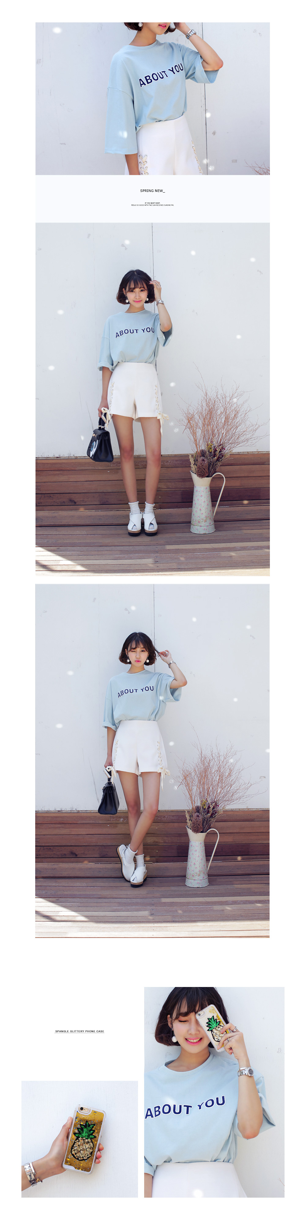 ABOUT YOUロゴプリントTシャツ・全3色 | DHOLIC | 詳細画像2