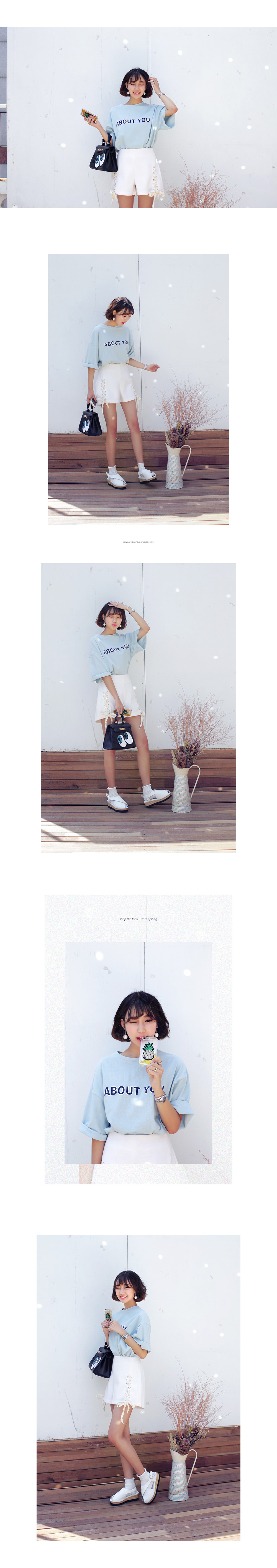 ABOUT YOUロゴプリントTシャツ・全3色 | DHOLIC | 詳細画像4