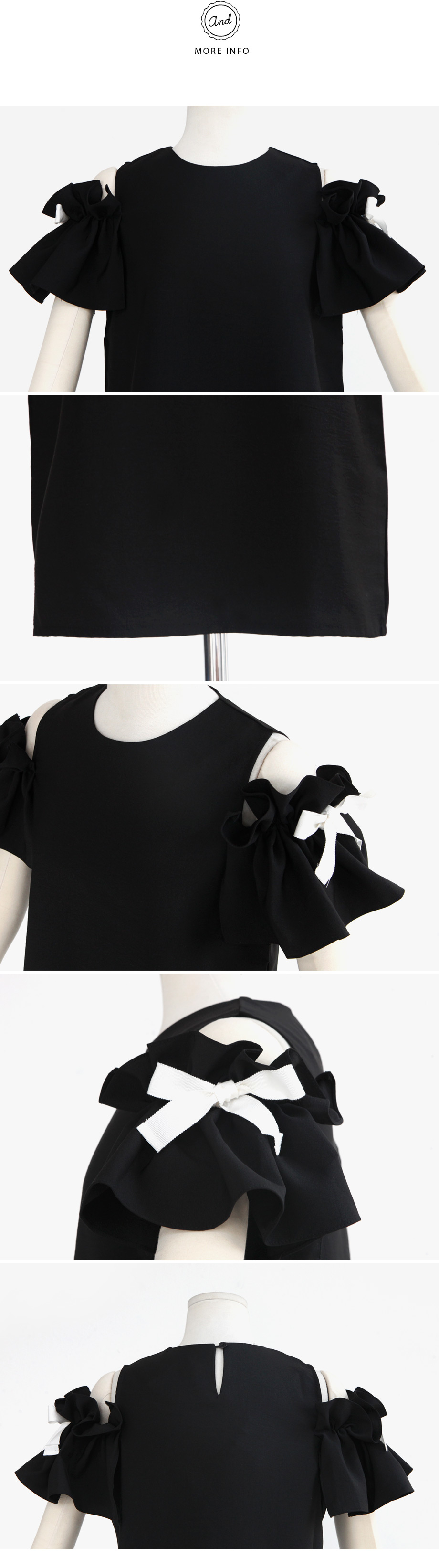 <font color=red><b>●●雑誌ViVi8月号掲載●●</b></font>ショルダーカットアウトリボンブラウス・全2色 | DHOLIC | 詳細画像6