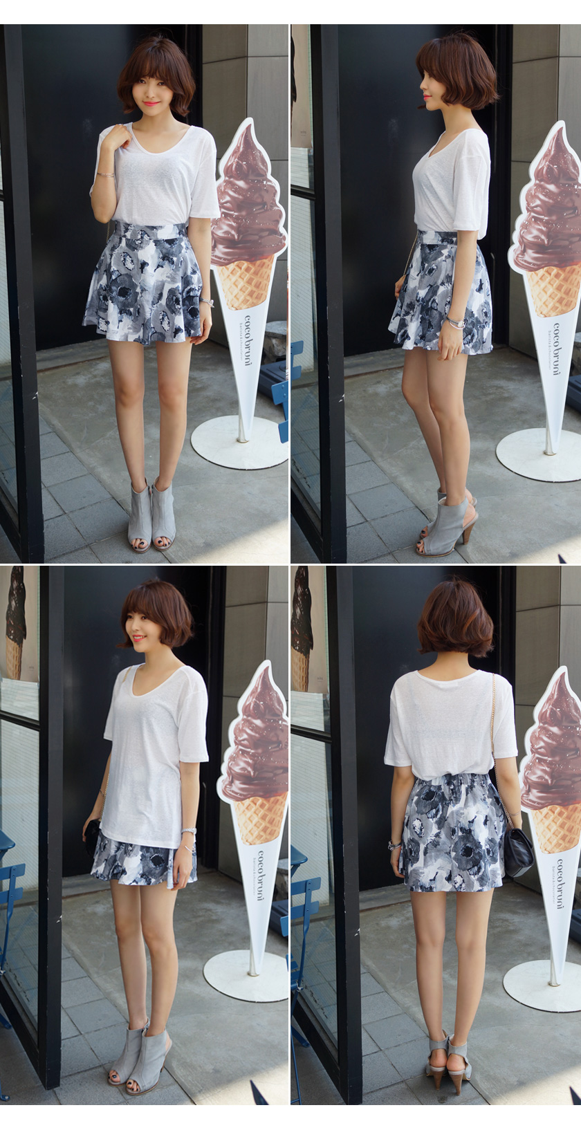 スクープネック半袖Tシャツ・全5色 | DHOLIC | 詳細画像21