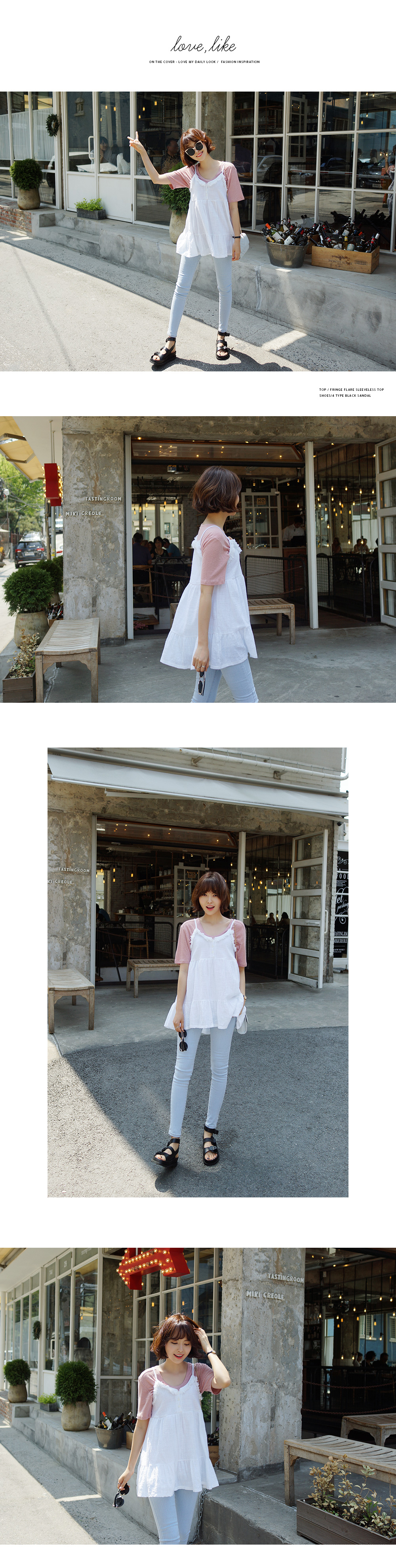 スクープネック半袖Tシャツ・全5色 | DHOLIC | 詳細画像13