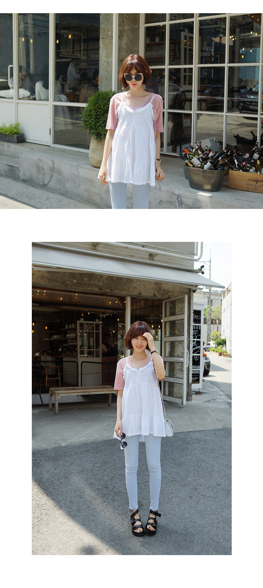 スクープネック半袖Tシャツ・全5色 | DHOLIC | 詳細画像18