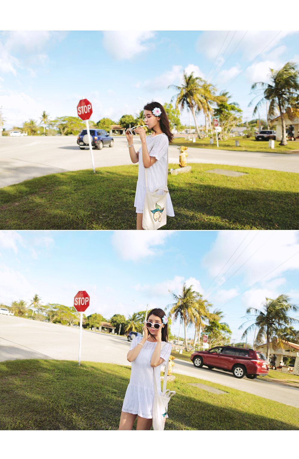 インナーsetレース半袖ワンピース・全2色 | DHOLIC | 詳細画像4