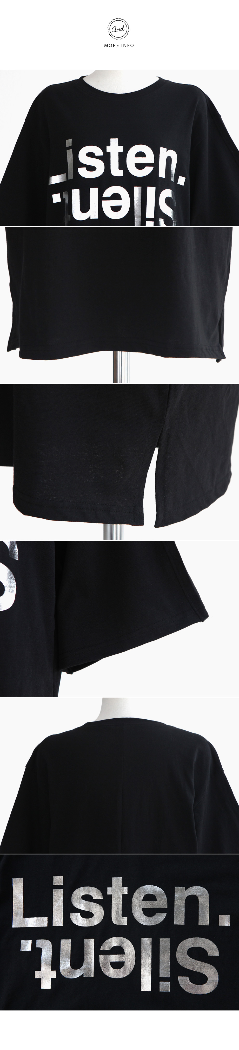 Listen.Silent.ロゴルーズフィットTシャツ・全4色 | DHOLIC | 詳細画像18