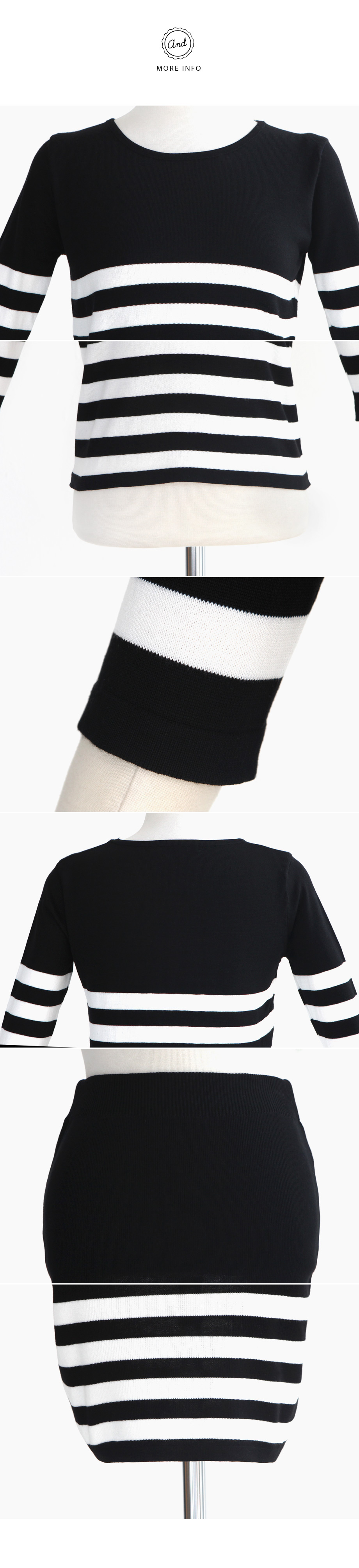 <font color=red><b>●●雑誌mer10月号掲載●●</b></font>ボーダーニットセットアップ・全2色 | DHOLIC | 詳細画像17