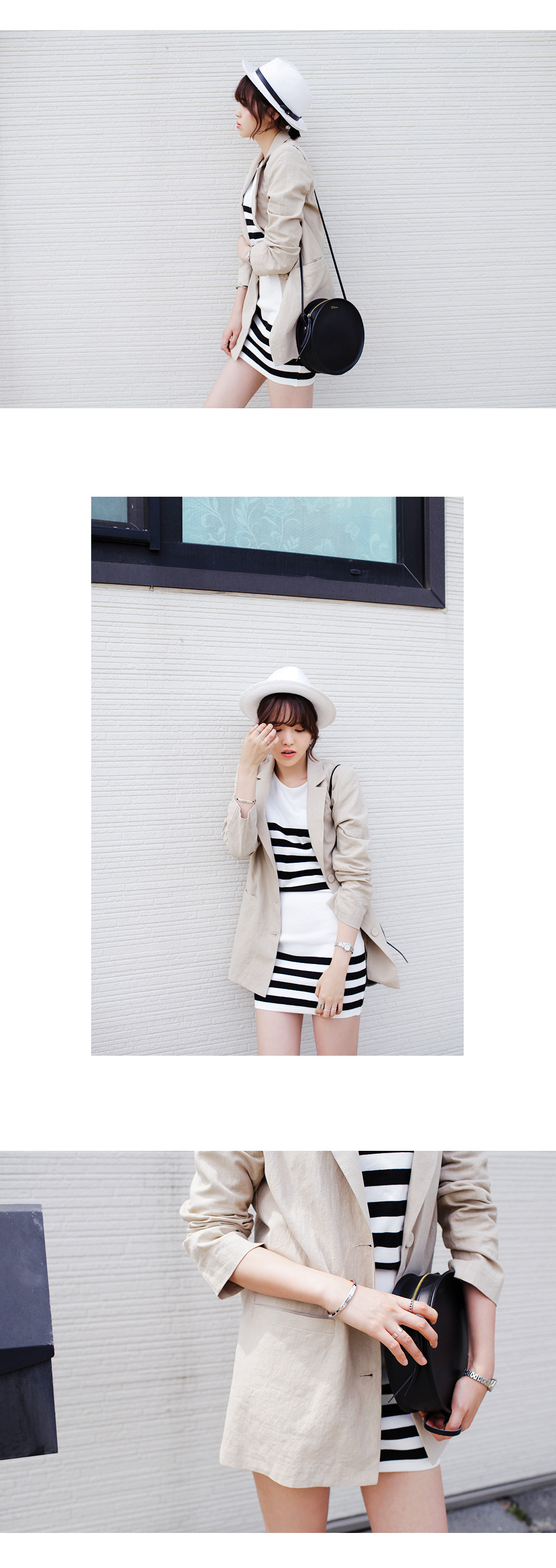 <font color=red><b>●●雑誌mer10月号掲載●●</b></font>ボーダーニットセットアップ・全2色 | DHOLIC | 詳細画像3