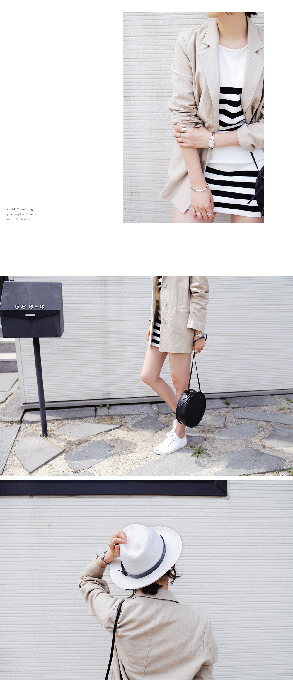 <font color=red><b>●●雑誌mer10月号掲載●●</b></font>ボーダーニットセットアップ・全2色 | DHOLIC | 詳細画像5