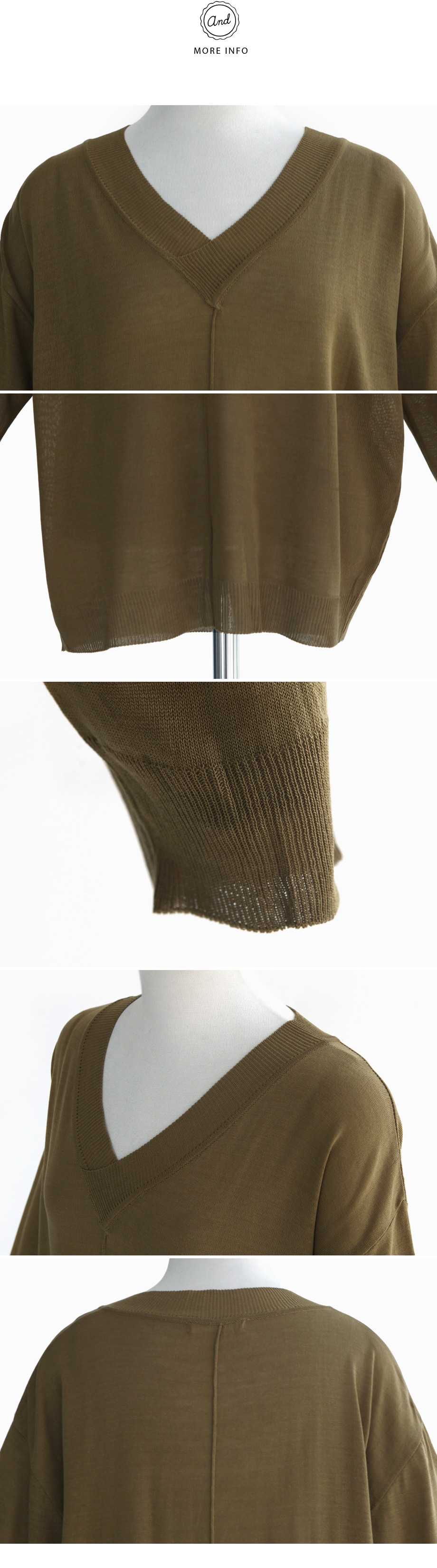 Vネックルーズサマーニット・全3色 | DHOLIC | 詳細画像13