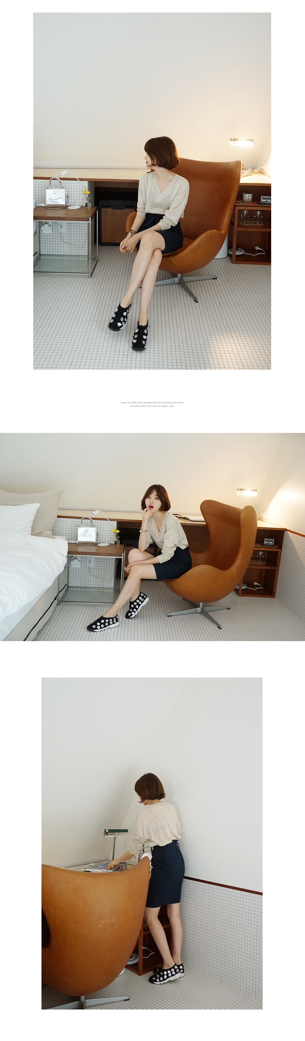 Vネックルーズサマーニット・全3色 | DHOLIC | 詳細画像11