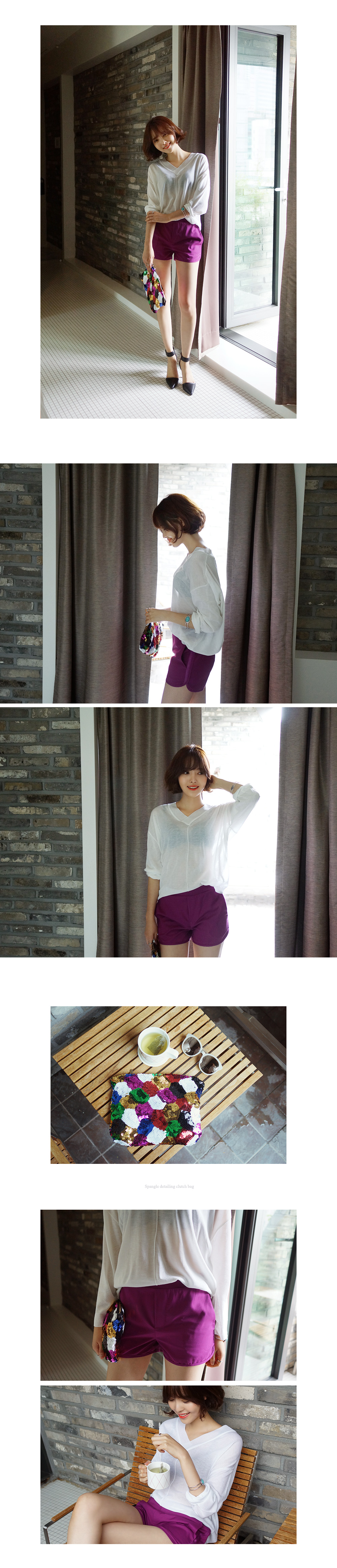 Vネックルーズサマーニット・全3色 | DHOLIC | 詳細画像4