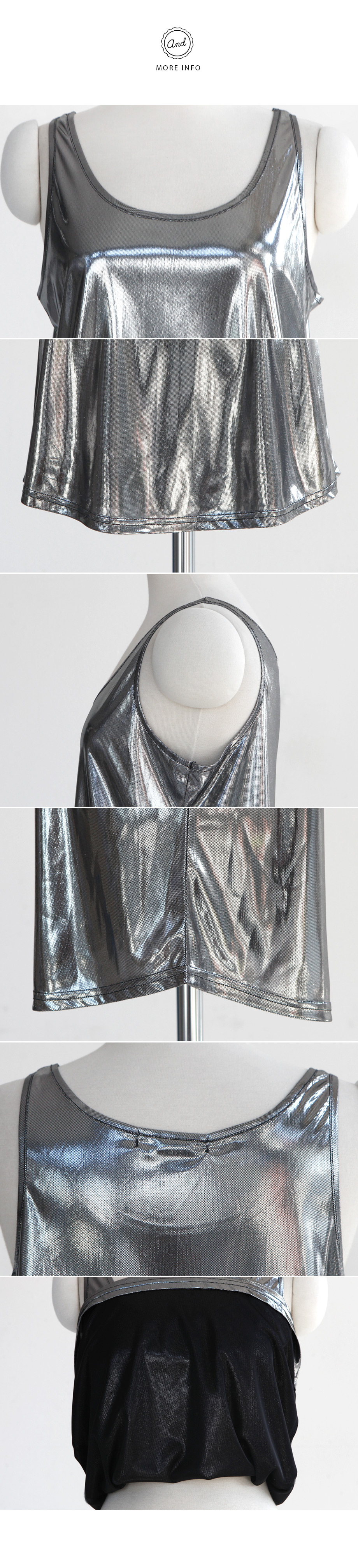 メタリックタンクトップ・全2色 | DHOLIC | 詳細画像10