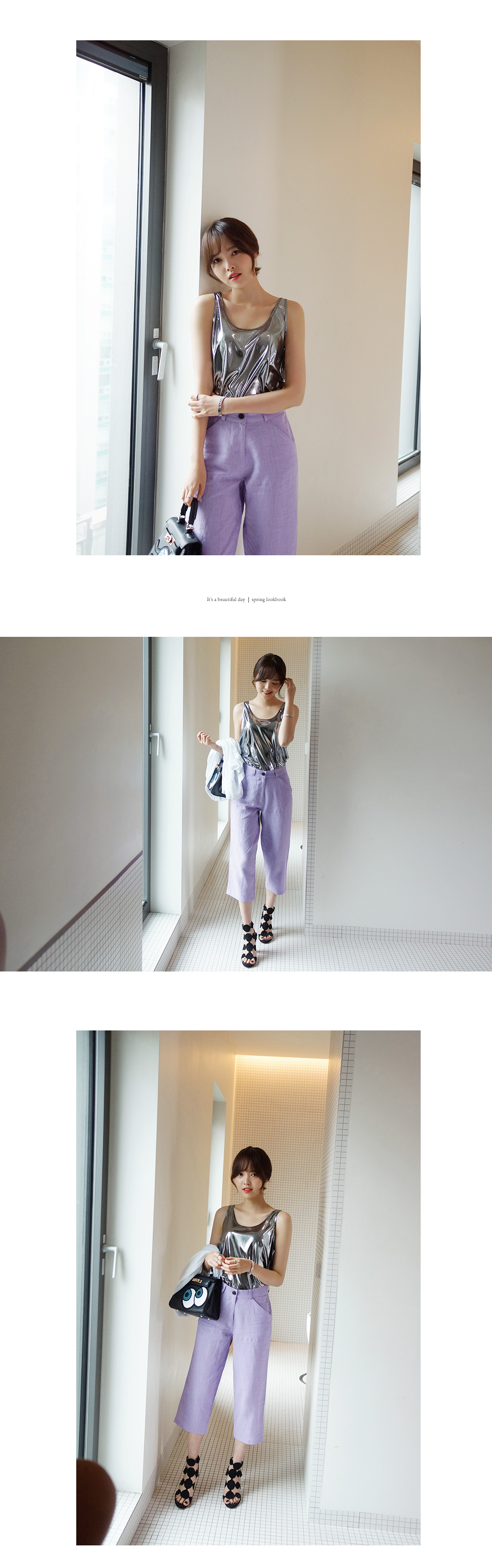 メタリックタンクトップ・全2色 | DHOLIC | 詳細画像5