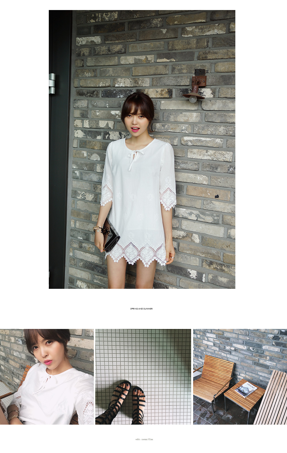 <font color=red><b>●●雑誌it was only magazine8月号掲載●●</b></font>アイレットレースブラウス・全2色 | DHOLIC | 詳細画像6