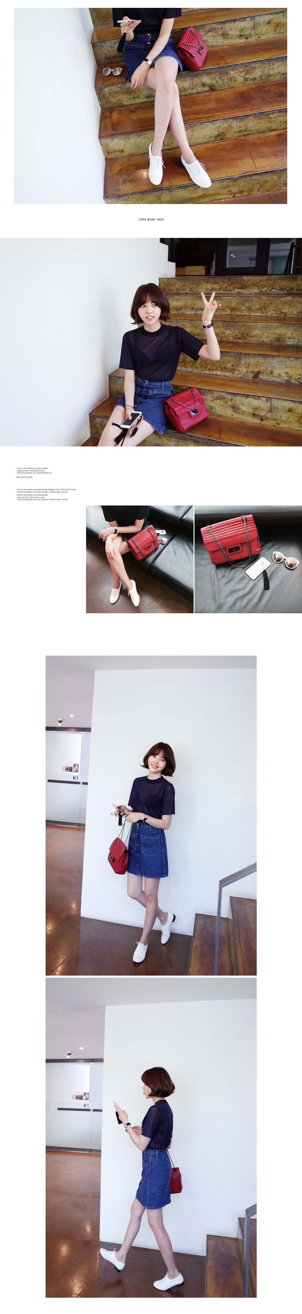 首つまりシースルーサマーニットTシャツ・全4色 | DHOLIC | 詳細画像3