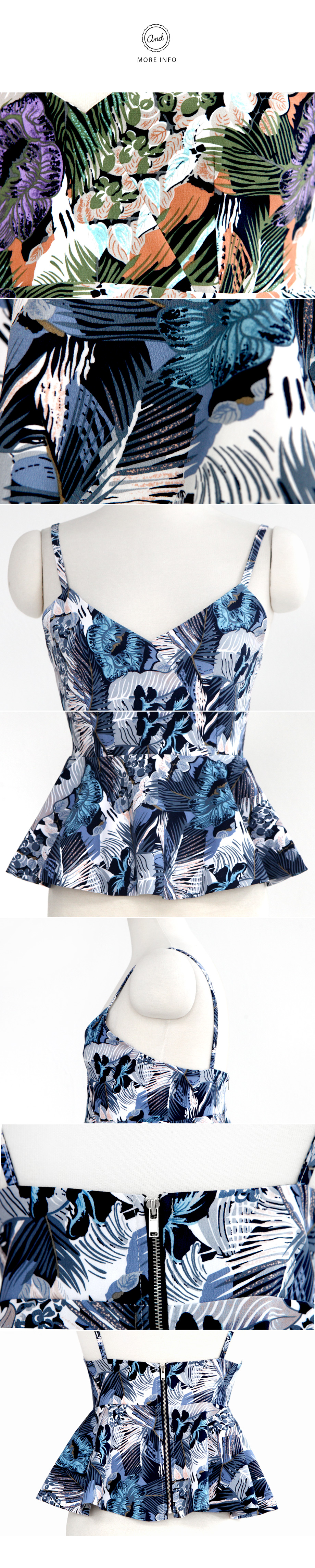 ボタニカル柄ビスチェ・全2色 | DHOLIC | 詳細画像13