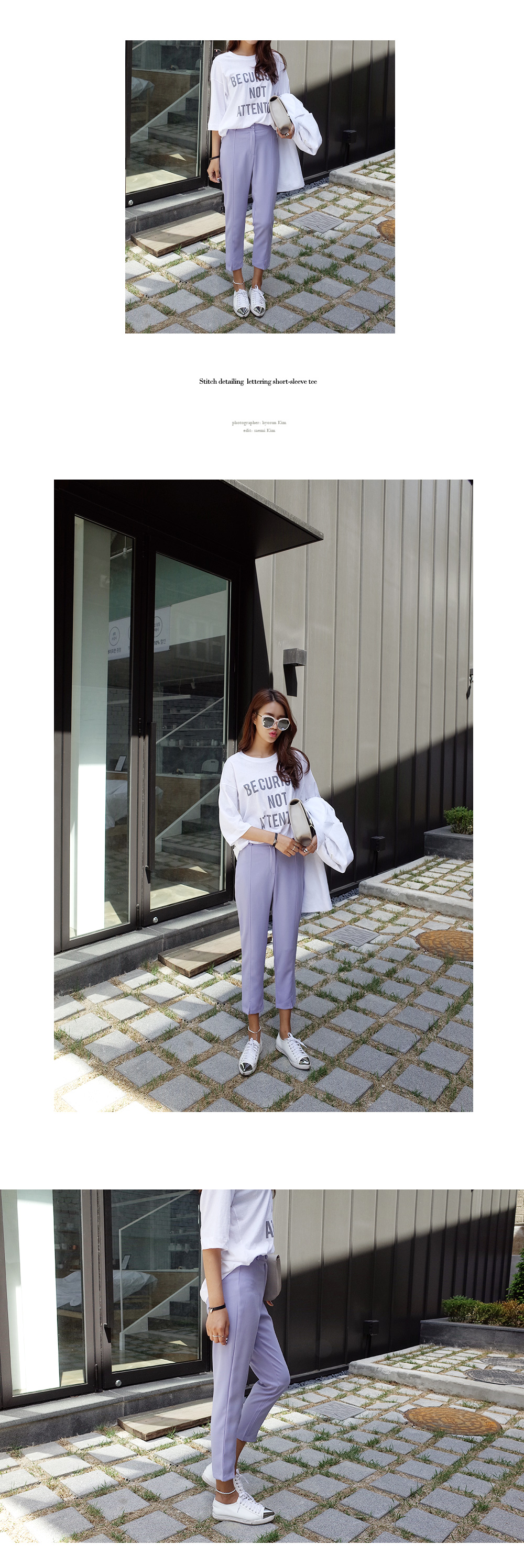 BE CURIOUS NOT ATTENTIONロゴTシャツ・全4色 | DHOLIC | 詳細画像2