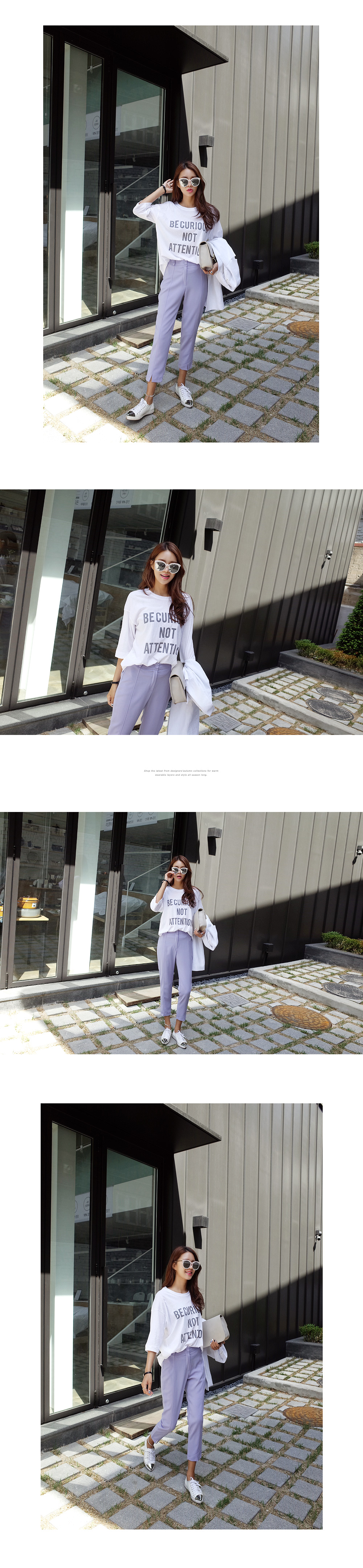 BE CURIOUS NOT ATTENTIONロゴTシャツ・全4色 | DHOLIC | 詳細画像13