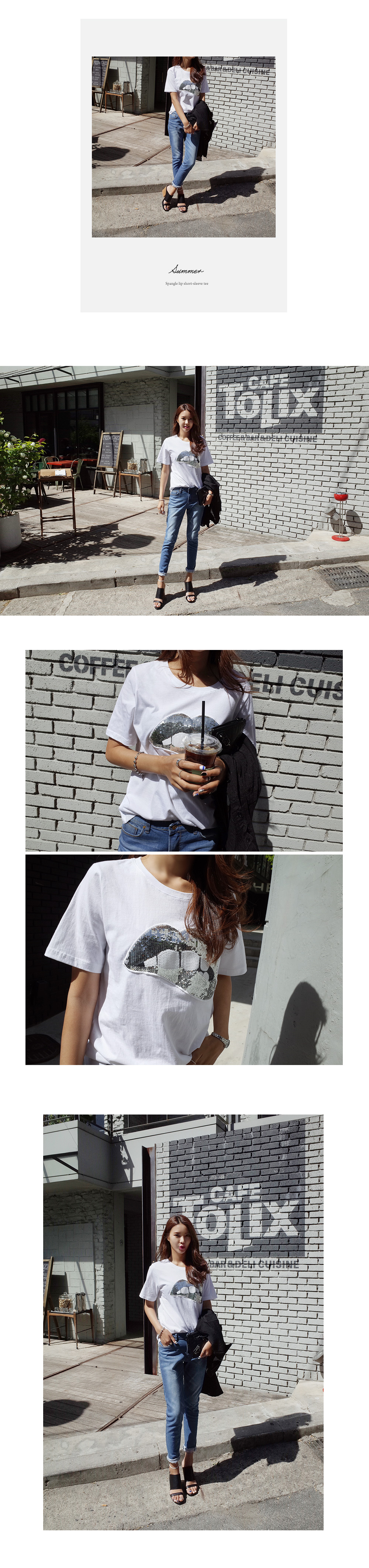 スパンコールリップTシャツ・全4色 | DHOLIC | 詳細画像7