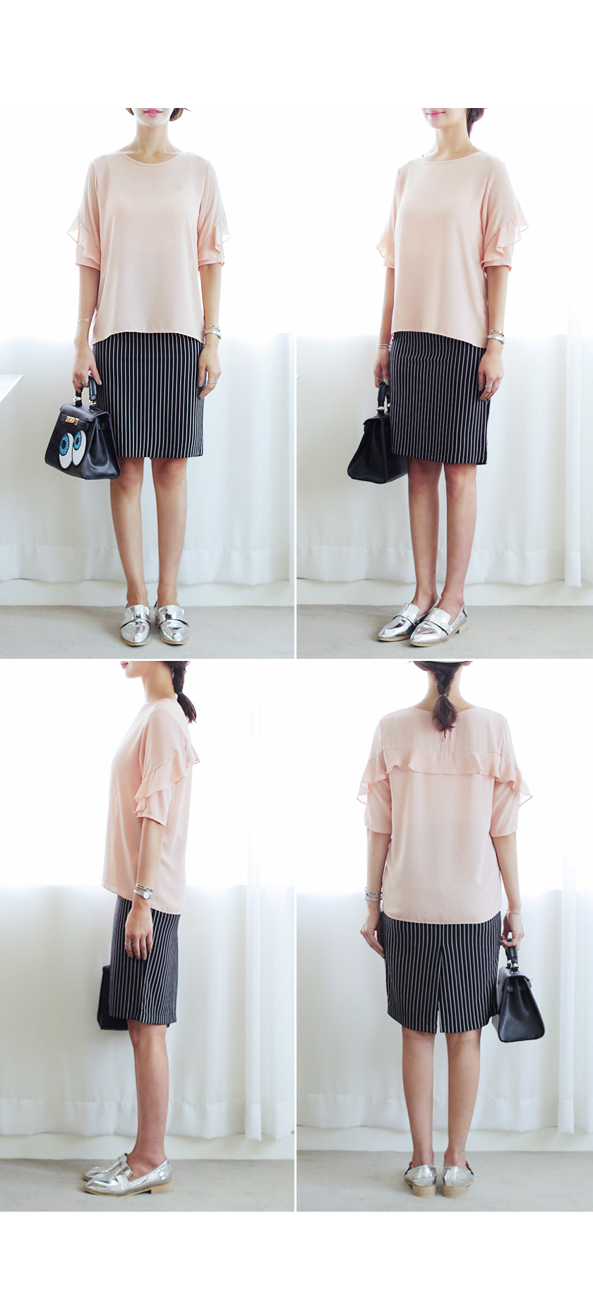 ストライプ柄ペンシルスカート・全2色 | DHOLIC | 詳細画像7