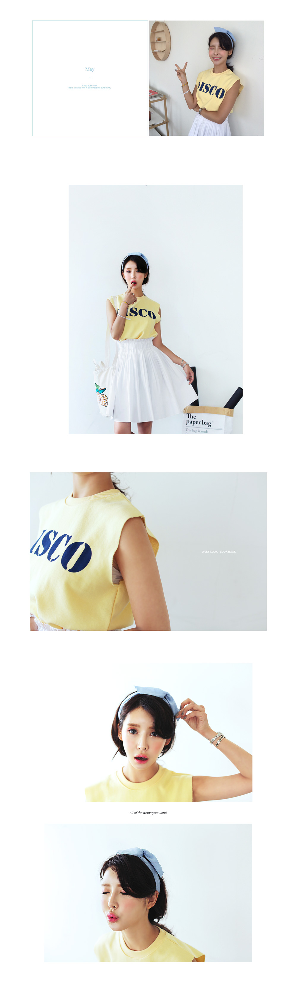 DISCOロゴクロップドスリーブレス・全4色 | DHOLIC | 詳細画像3