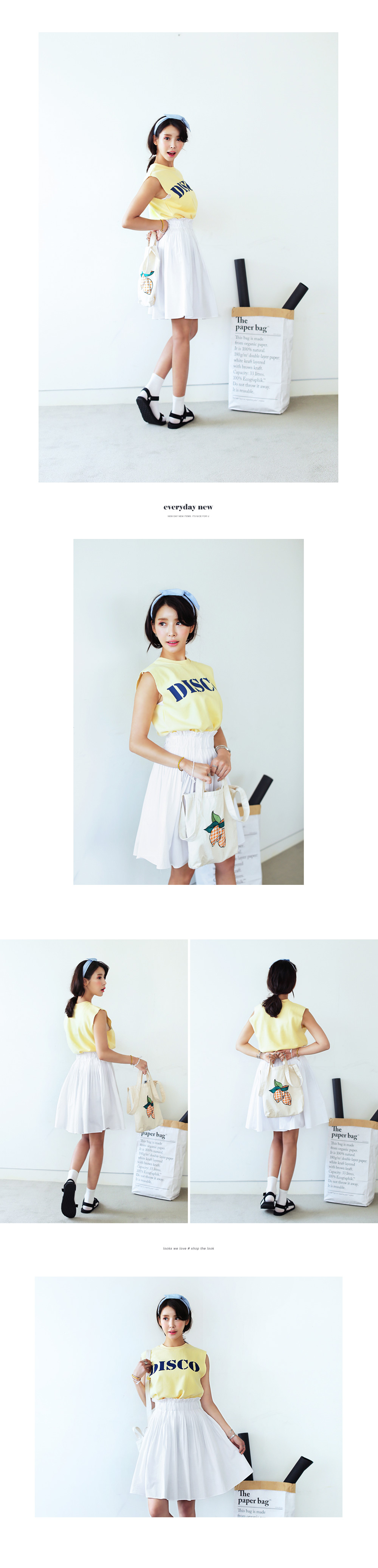 DISCOロゴクロップドスリーブレス・全4色 | DHOLIC | 詳細画像4