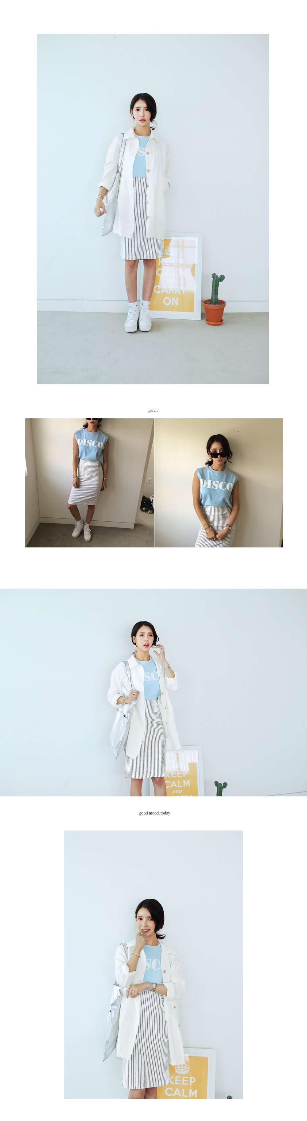 DISCOロゴクロップドスリーブレス・全4色 | DHOLIC | 詳細画像5