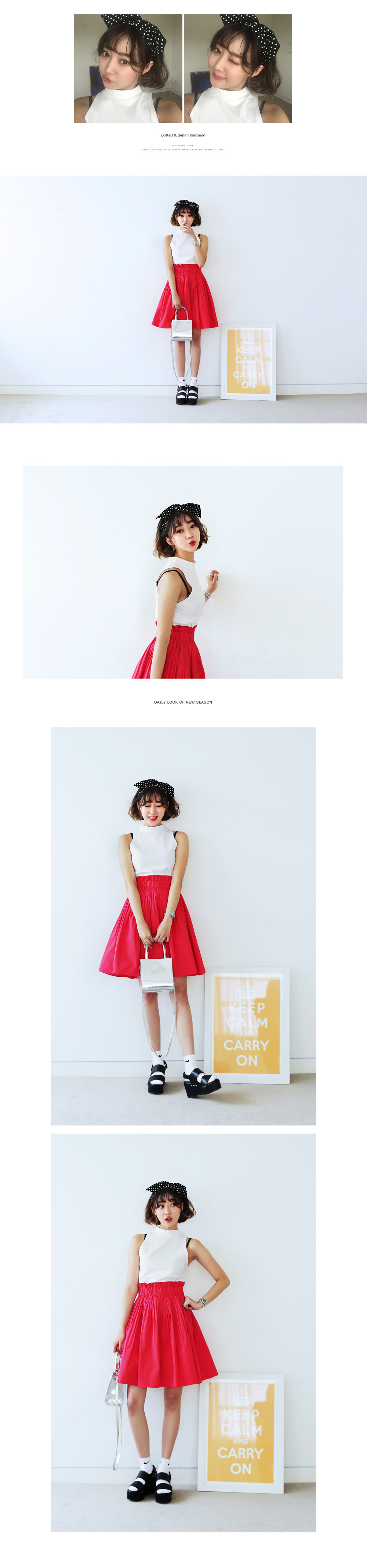 <font color=red><b>●●雑誌popteen9月号掲載●●</b></font>コットンアメリカンスリーブTシャツ・全5色 | DHOLIC | 詳細画像3