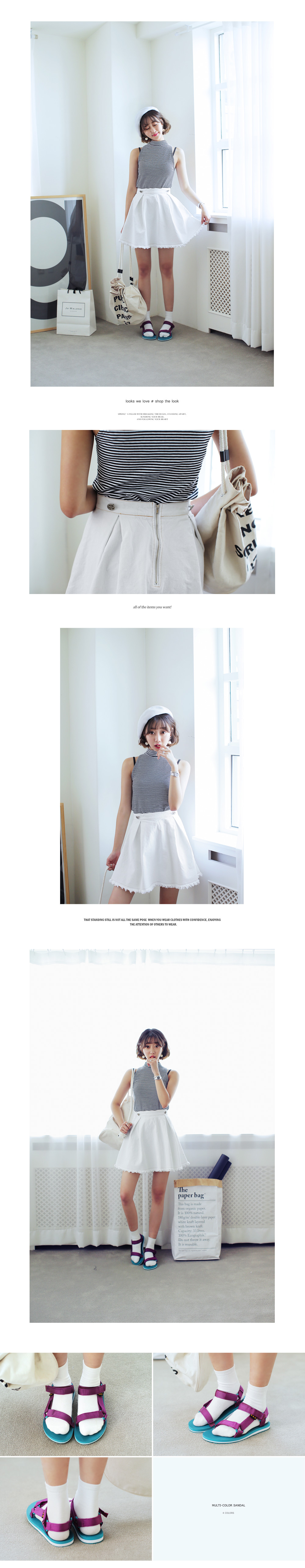 <font color=red><b>●●雑誌popteen9月号掲載●●</b></font>コットンアメリカンスリーブTシャツ・全5色 | DHOLIC | 詳細画像9