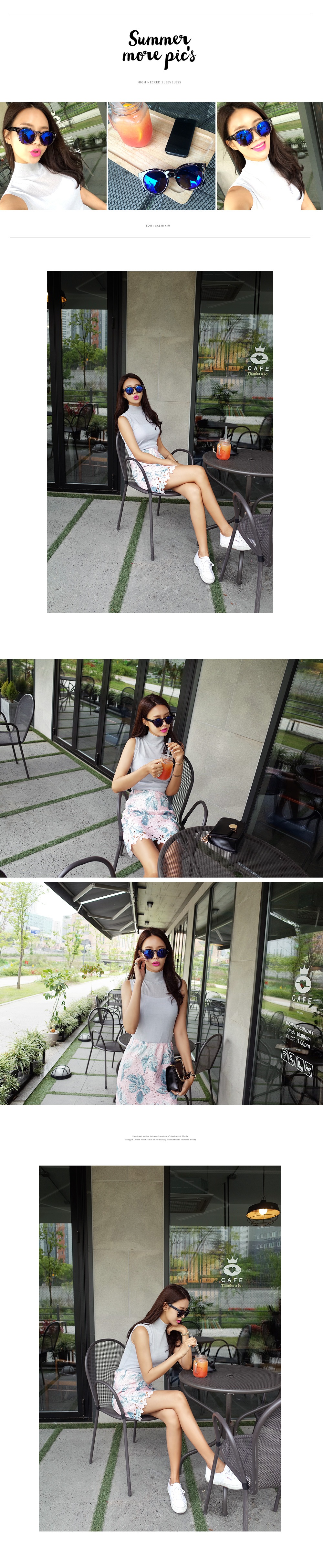 リーフプリントレースタイトスカート・全3色 | DHOLIC | 詳細画像2