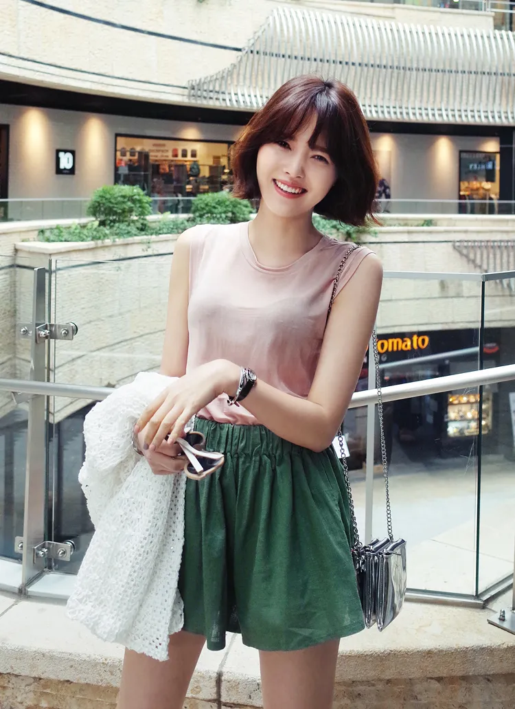 3colorsシルキーノースリーブトップス・全3色 | DHOLIC | 詳細画像1