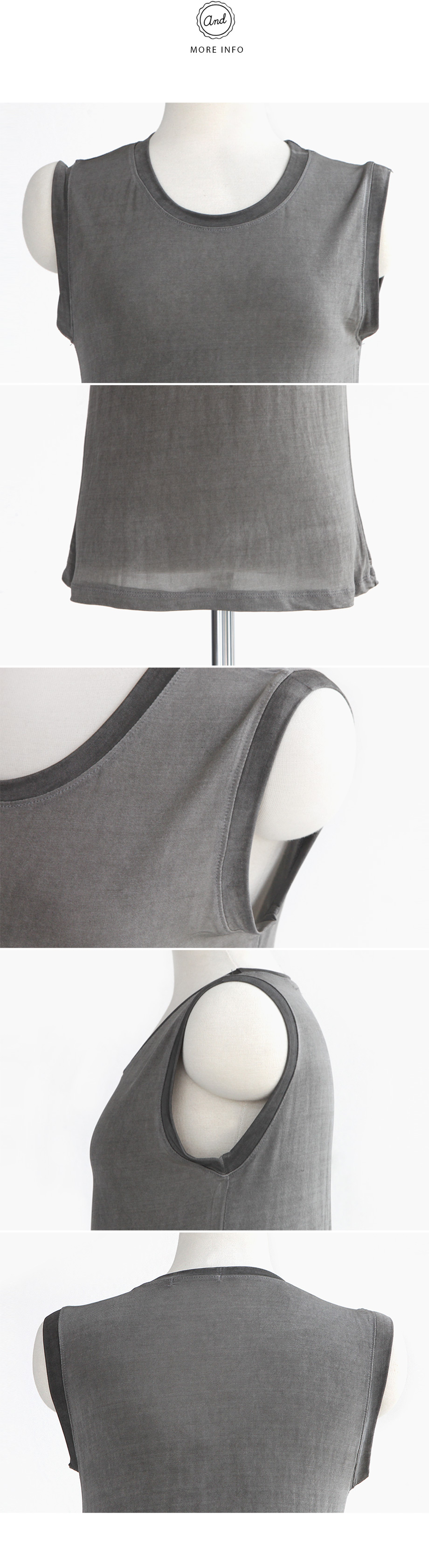 3colorsシルキーノースリーブトップス・全3色 | DHOLIC | 詳細画像16